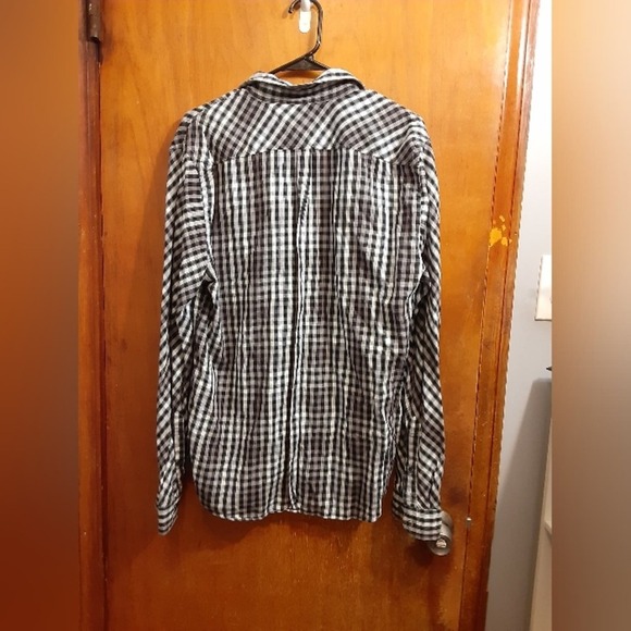 DkNY Mens Blocked Stripe Button Down Shirt - Picture 4 of 5